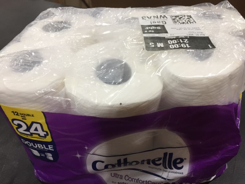 Photo 2 of Cottonelle Ultra ComfortCare Toilet Paper, Soft Bath Tissue, 12 Double Rolls