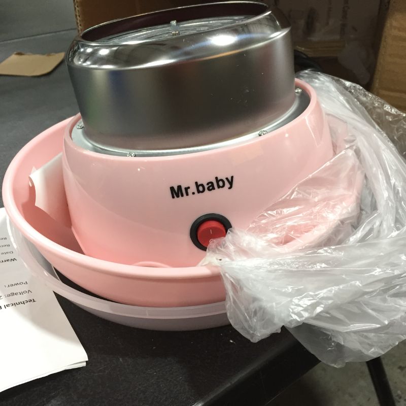 Photo 1 of Bavpelp Kids Professional Cotton Candy Machine with Sugar Free Hard Cotton Top for Birthday and Family Parties, Includes 10 Reusable Cones and Sugar Scoop
