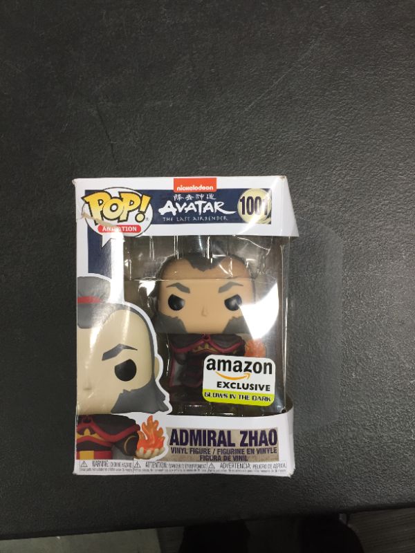 Photo 1 of Funko Pop! Animation: Avatar - Admiral Zhao with glow in the dark fireball, Amazon exclusive
