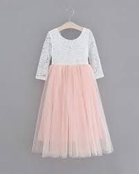 Photo 1 of 2BUNNIES PEONY LACE STRAIGHT TILLE GIRL DRESS PINK SLEEVE MAXI SIZE 7/8