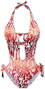 Photo 1 of Eomenie - One-piece monokini swimsuit for women, with cuts and tummy control.
XL