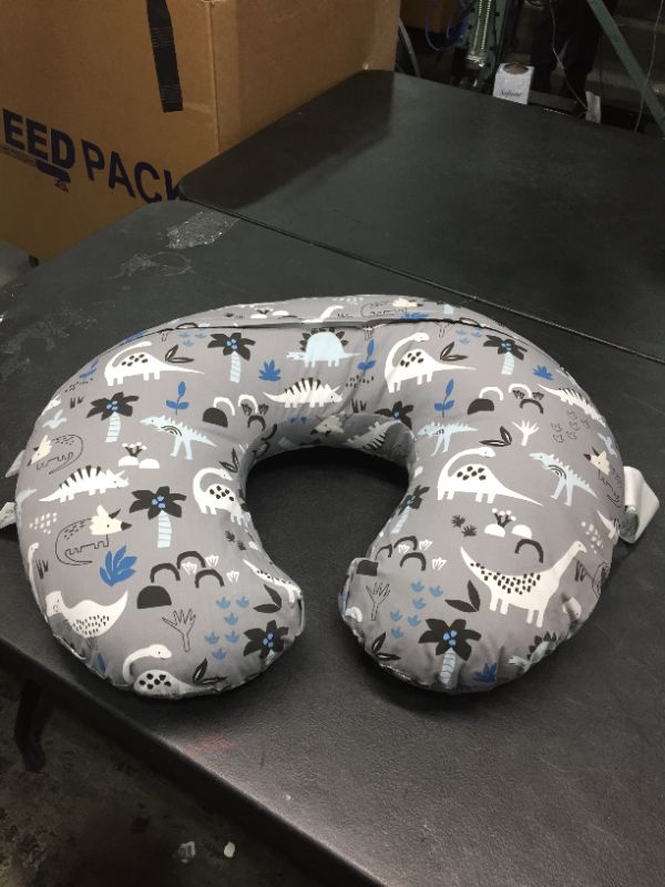 Photo 2 of Boppy Original Nursing Pillow and Positioner, Gray Dinosaurs