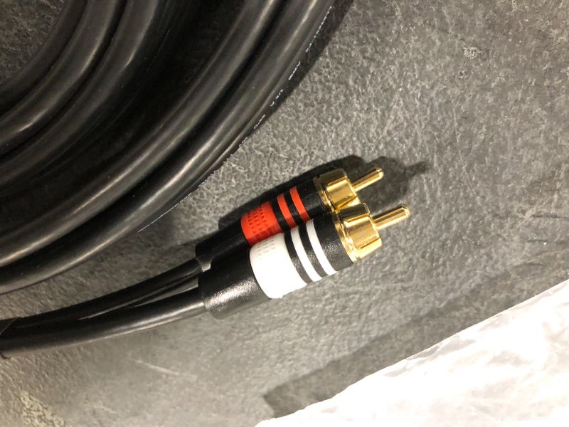 Photo 2 of RCA Stereo Audio Cable, Black