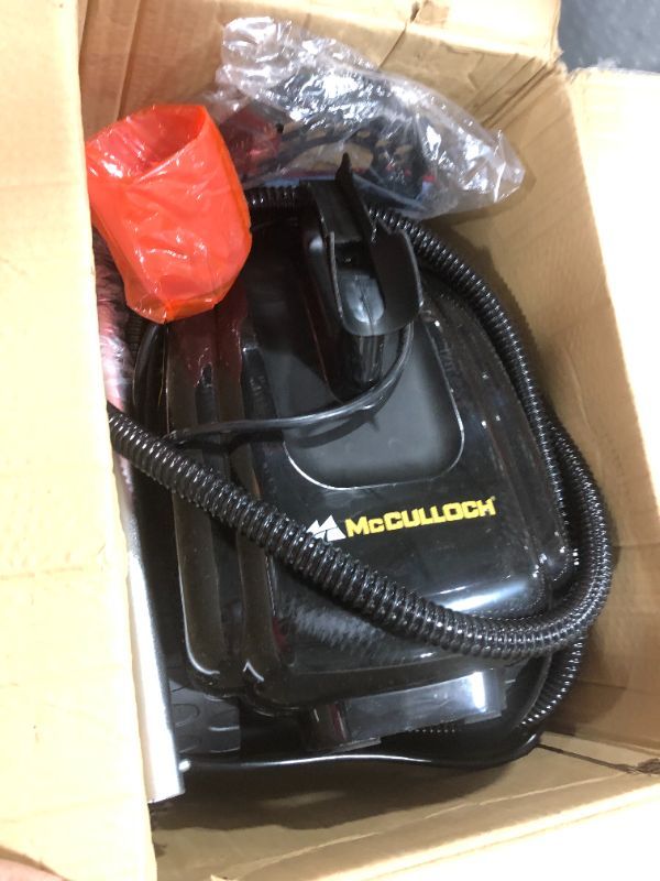 Photo 2 of MCCULLOCH MC1385 DELUXE CANISTER STEAM CLEANER WITH 23 ACCESSORIES, CHEMICAL-FREE PRESSURIZED CLEANING FOR MOST FLOORS, COUNTERS, APPLIANCES, WINDOWS, AUTOS, AND MORE, 1-(PACK), BLACK
