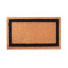 Photo 1 of Black Classic Border 1ft 9in. x 36 in. Coir Door Mat
