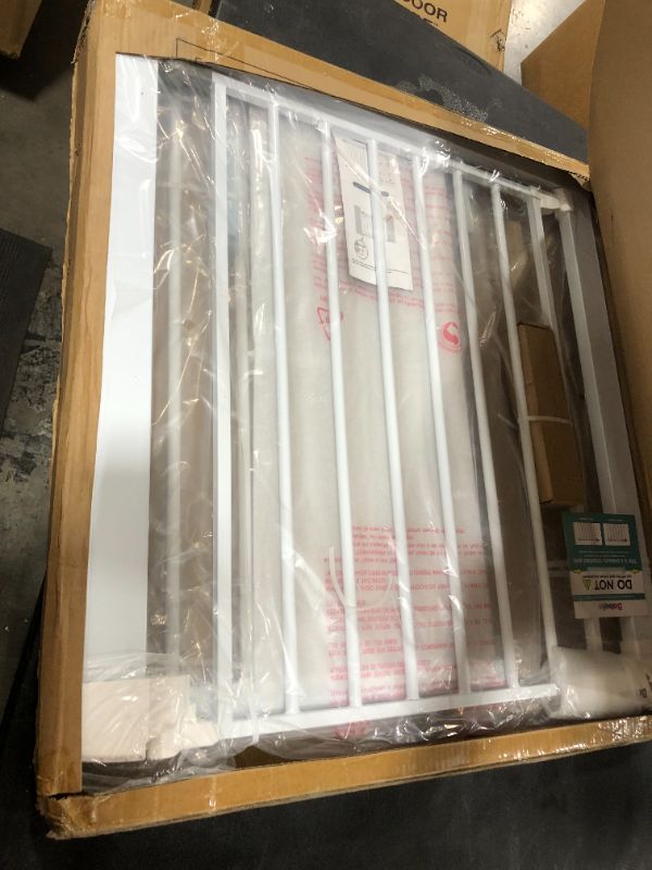 Photo 1 of BABELIO Metal Baby Gate Easy Install Pressure Mounted, 26-40 Inch Child Gate No Drilling, Extra Wide with Wall Protectors, Ideal for Narrow Stair or Doorway, 
