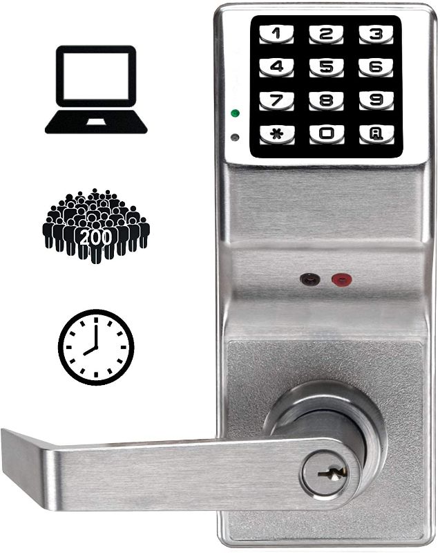 Photo 1 of Alarm Lock DL2800 US26D Trilogy Digital Lock Cylindrical 26D, Satin Chrome
