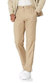 Photo 1 of Amazon Essentials Men's Slim-Fit Flat-Front Dress Pants--- SIZE 35 X 34
