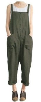 Photo 1 of Aedvoouer Women's Baggy Plus Size Overalls Jumpsuits Wide Leg Harem Pants Casual Rompers
