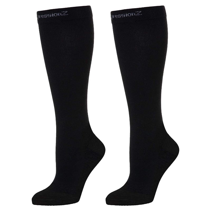 Photo 1 of COMPRESSION SOCKS (30-40 MMHG) - BLACK--- medium
