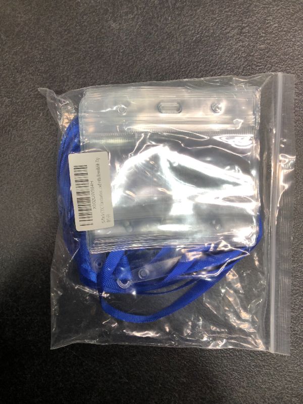 Photo 1 of 10 Pack - CDC Vaccine Card Protector ID Badge Holders 4 X 3 in, Covid Vaccination Immunization Card Holder with 10 Lanyards, Clear Plastic Sleeves with Waterproof Resealable Zip for Events & Travel
