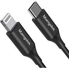 Photo 1 of mangotek mfi usbc to lightning cable 3.3 ft