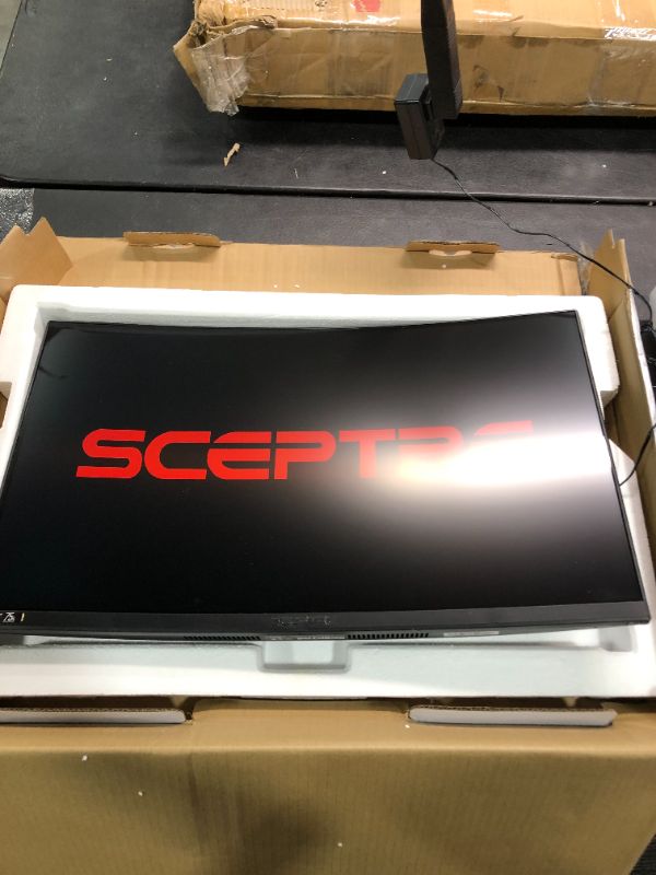 Photo 2 of Sceptre 27" Curved 75Hz LED Monitor HDMI VGA Build-in Speakers, Edge-Less Metal Black 2019 (C275W-1920RN)
