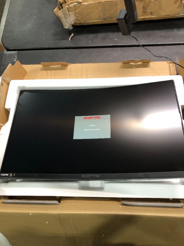 Photo 3 of Sceptre 27" Curved 75Hz LED Monitor HDMI VGA Build-in Speakers, Edge-Less Metal Black 2019 (C275W-1920RN)
