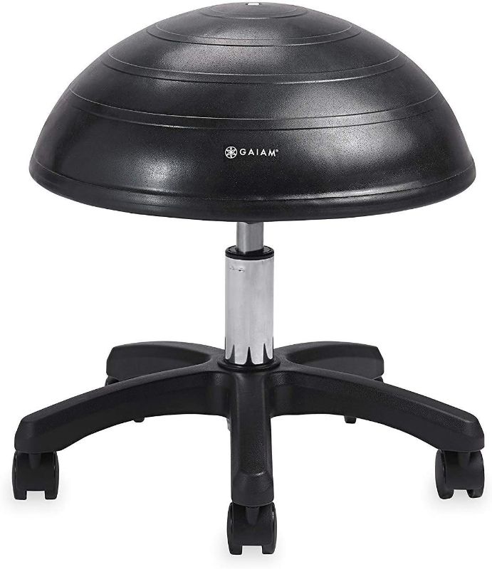 Photo 1 of Gaiam Balance Ball Chair Stool, Half-Dome Stability Ball 
