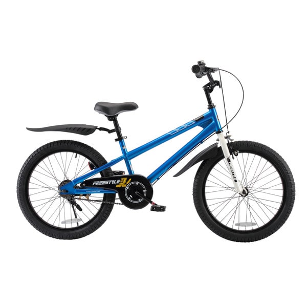 Photo 1 of RoyalBaby BMX Freestyle Pedal Brake Kids Bike for Boys and Girls 12 14 16 18 20 Inch,Blue (20 in with Kickstand (Dual Hand Brakes))
