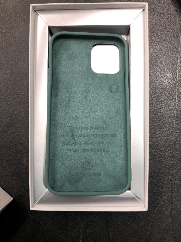 Photo 2 of DOUDING Compatible with iPhone 12 Case,Designed for iPhone 12 Case 6.1 inch(2021),Liquid Silicone Gel Rubber Full Body Protection Shockproof Drop Protection Case (Forest Green)