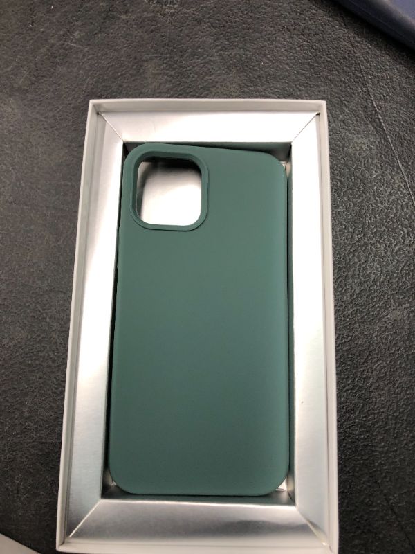 Photo 3 of DOUDING Compatible with iPhone 12 Case,Designed for iPhone 12 Case 6.1 inch(2021),Liquid Silicone Gel Rubber Full Body Protection Shockproof Drop Protection Case (Forest Green)