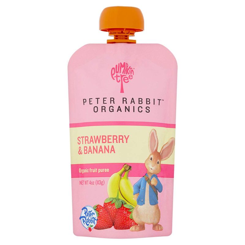 Photo 1 of Peter Rabbit Organics Strawberry and Banana Pure Fruit Snack, 4 Ounce Squeeze Pouch (Pack of 10)
BB 10 12 2021