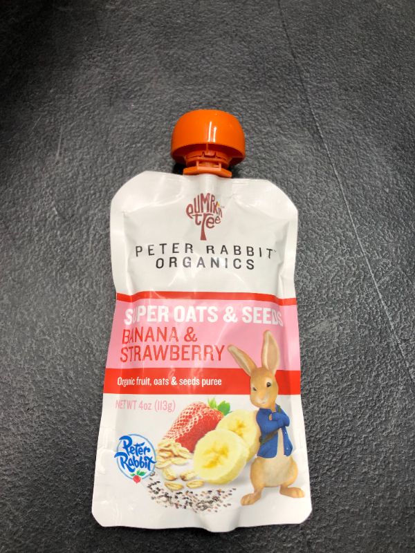 Photo 4 of Peter Rabbit Organics Strawberry and Banana Pure Fruit Snack, 4 Ounce Squeeze Pouch (Pack of 10)
BB 10 12 2021