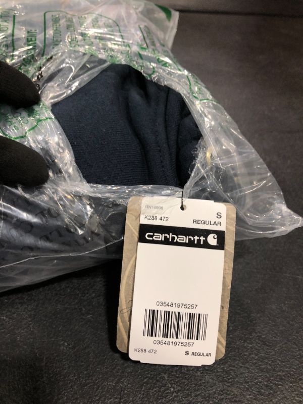 Photo 3 of Carhartt Men Midweight Sleeve Logo Hooded Sweatshirt 
SMALL