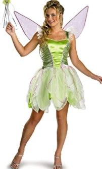 Photo 1 of Disguise Women's Disney Fairies Tinker Bell Deluxe Costume LARGE 