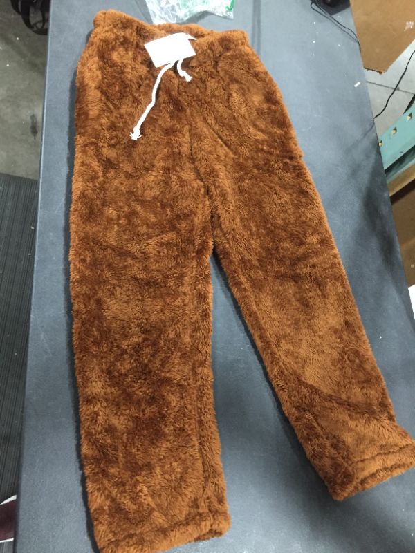 Photo 1 of Cromoncent Men’s Plush Warm Pajama Pants with Pockets 
size XS