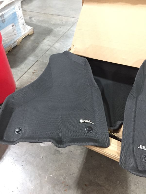 Photo 2 of 3D MAXpider All-Weather Floor Mats Compatible with Dodge Ram 1500 Crew Cab (Bucket Seat) 2019-2021 Custom Fit Car Mats Floor Liners, Kagu Series