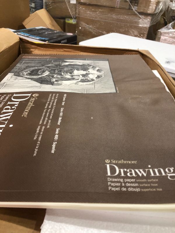 Photo 2 of Strathmore Smooth Surface Drawing Paper Pad 18"x24" 80lb 24 Sheets