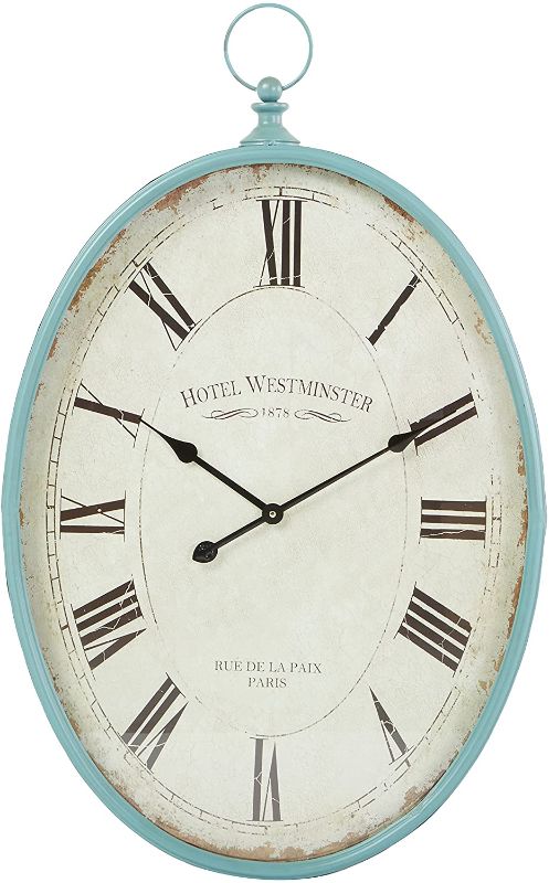 Photo 1 of Aspire Sonia Oval Wall Clock, Blue