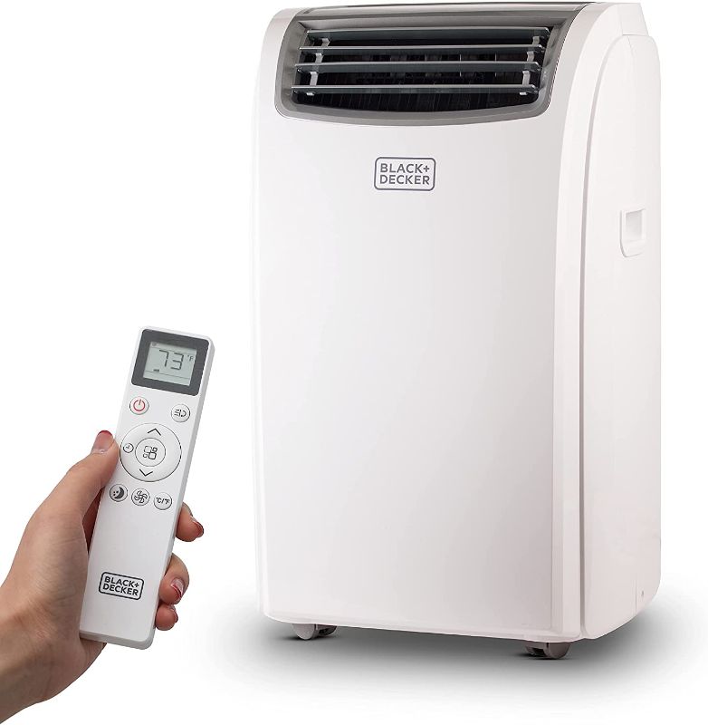 Photo 1 of BLACK+DECKER BPT08HWTB Portable Air Conditioner with Heat, 8,000 BTU SACC/CEC (12,500 BTU ASHRAE), Cools Up to 350 Square Feet, White