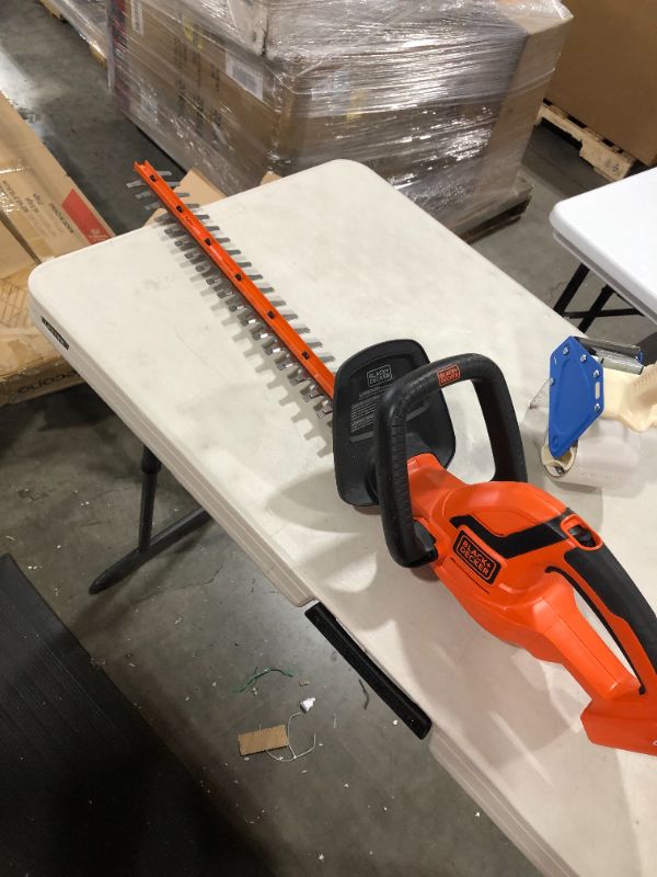 Photo 2 of BLACK+DECKER 40V MAX Cordless Hedge Trimmer, 24-Inch, Tool Only (LHT2436B)
