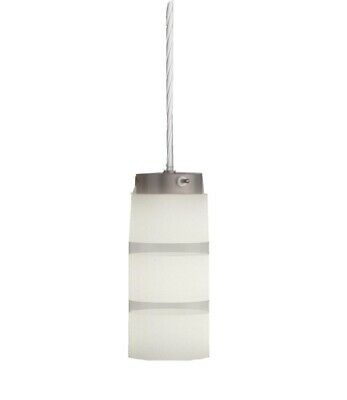 Photo 1 of Olvero 40-Watt Satin Nickel Integrated LED Pendant by Eglo