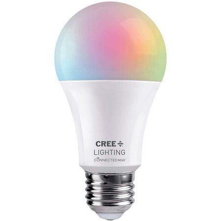 Photo 1 of Connected Max Bluetooth + WiFi Smart LED Bulb Tunable White + Color Changing A19 60W 1pk

