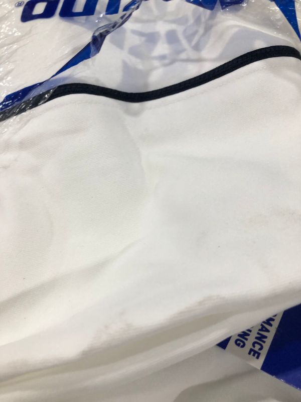 Photo 2 of Mizuno Youth Premier Pro Piped Baseball Pants White/Navy 3XL
