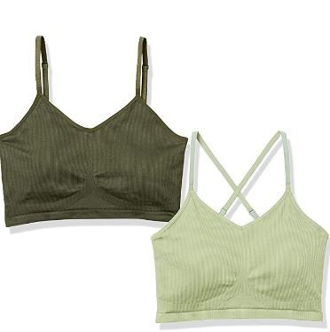 Photo 1 of Amazon Essentials Women's Light Support Strappy Seamless 2-Pack Sports Bra