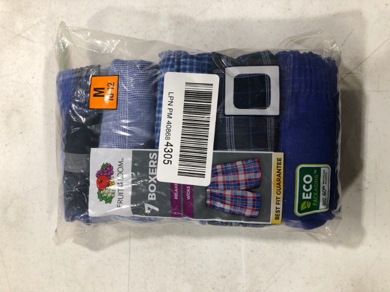 Photo 1 of Fruit of the Loom® Boys' 7pk Plaid Boxers- Colors Vary size M