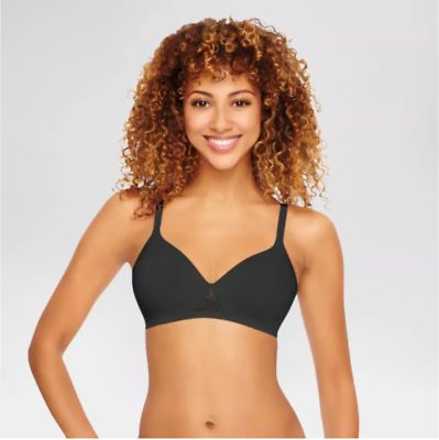 Photo 1 of Hanes Women's Oh So Light Comfort Wireless Bra - S - Black 