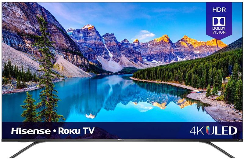 Photo 1 of Hisense 65-Inch Class R8 Series Dolby Vision & Atmos 4K ULED Roku Smart TV with Alexa Compatibility and Voice Remote (65R8F, 2020 Model)