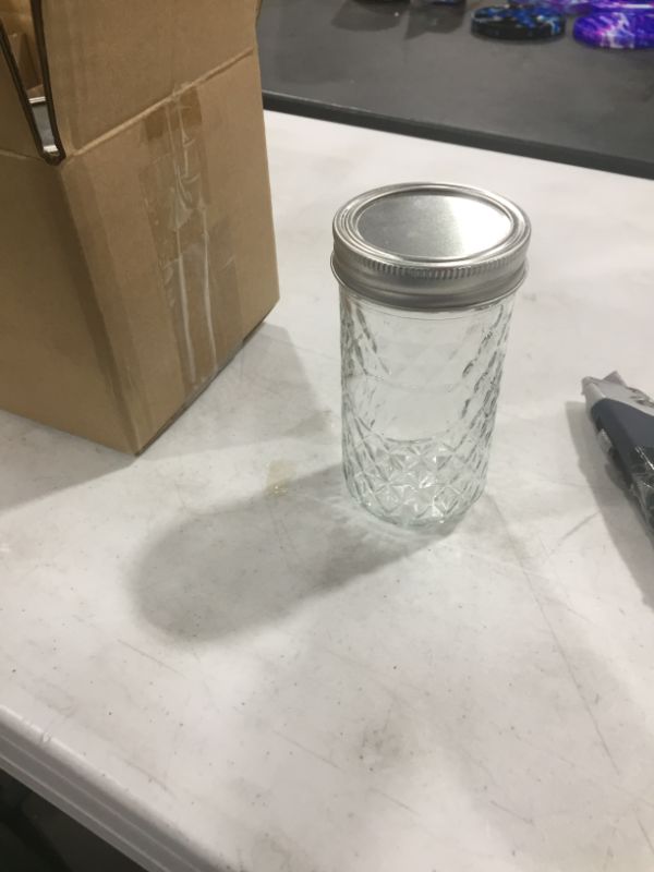 Photo 1 of 6 PC 8 OZ Glass Mason Jar Set