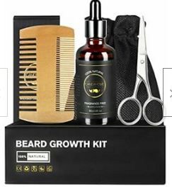 Photo 1 of CandyHome Beard Growth Kit with Beard Oil, Beard Comb and Scissors