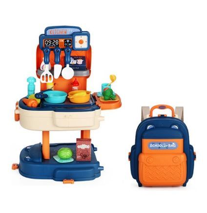 Photo 1 of Famure Kids Kitchen Playset Kitchen Toy Backpack Child Chef Toy Gift Set