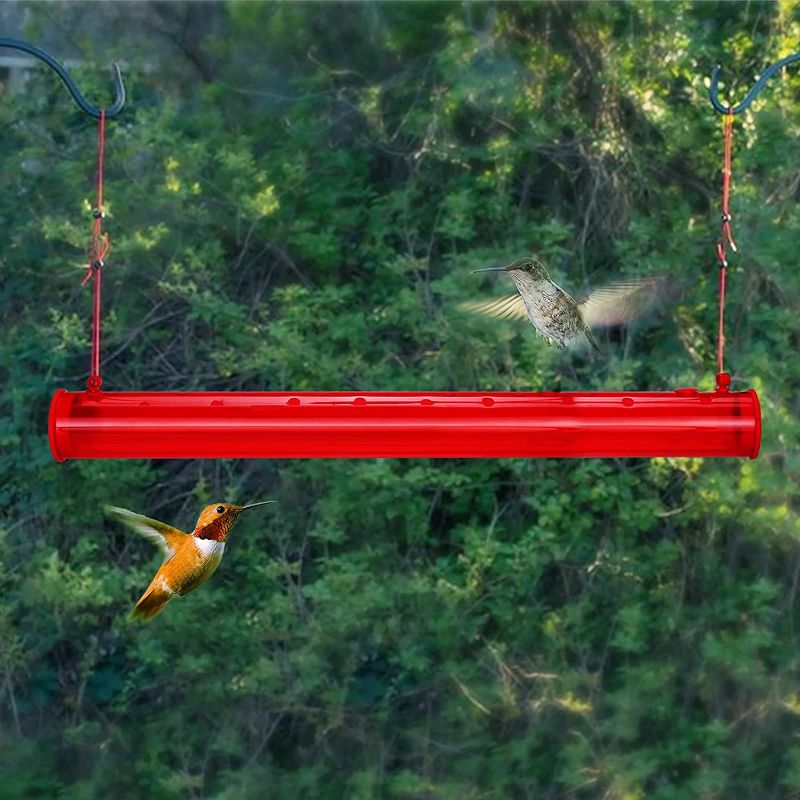 Photo 1 of red tube bird feeder
20"