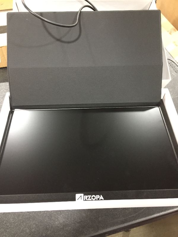 Photo 1 of Arzopa Portable Monitor, 15.6'' FHD HDR 1080P 100%SRGB Portable Laptop Monitor USB C HDMI Gaming External Monitor IPS Eye Care Portable Display w/Smart Cover & Dual Speakers, for PC Phone Mac Xbox PS5
