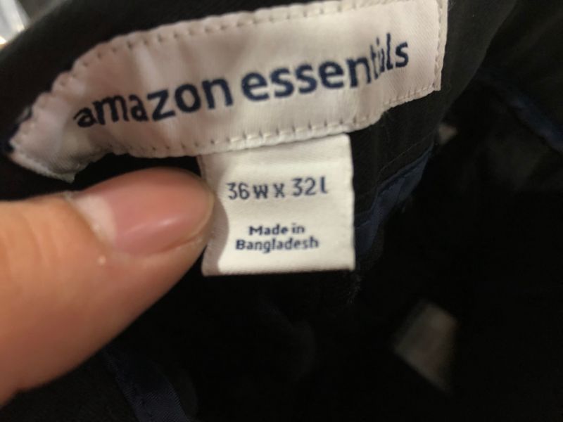 Photo 2 of AMAZON ESSENTIALS BLACK PANTS 