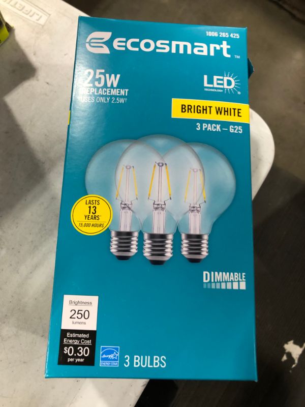 Photo 1 of ECOSMART LED 3 PACK 25W