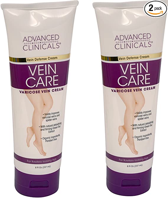 Photo 1 of Advanced Clinicals Vein Care- Eliminate The Appearance of Varicose Veins. Spider Veins. Guaranteed Results! (Two - 8oz)
