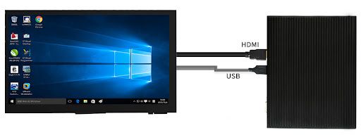 Photo 1 of 7DP-CAPLCD is a universal HDMI display, an IPS screen with 1024x600 resolution. This display has a capacitive touch panel, supports up to 5-points touch. 7DP-CAPLCD supports Raspberry Pi, can be used as a monitor of desktop PC.

