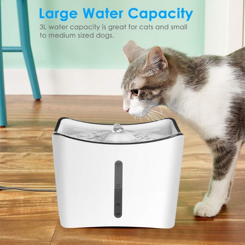 Photo 1 of 3L Cat Water Fountain Automatic Pet Water Dispenser Dogs Puppy Water Bowl Drinker Pet Water Fountain Cat Water Drinking Feeder
