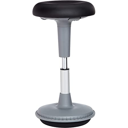 Photo 1 of Amazon Basics Adjustable Activity Office Tilt Stool, Black
